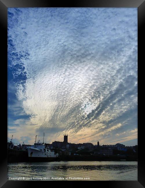 Sky over Penzance Framed Print by Lucy Antony
