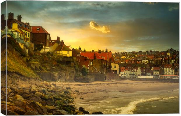 Mystical Whitby Sunset Canvas Print by Tim Hill