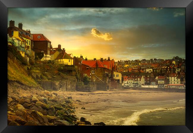 Mystical Whitby Sunset Framed Print by Tim Hill