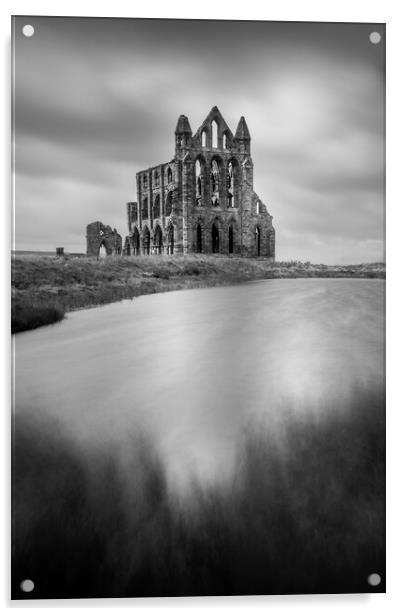 Hauntingly Beautiful Whitby Abbey Acrylic by Tim Hill