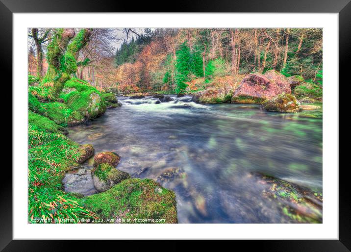 River Llugwy Betws Y Coed Snowdonia Framed Mounted Print by Darren Wilkes