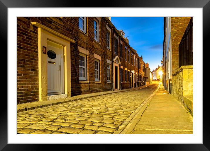 Timeless Charm of Henrietta Street Whitby Framed Mounted Print by Tim Hill