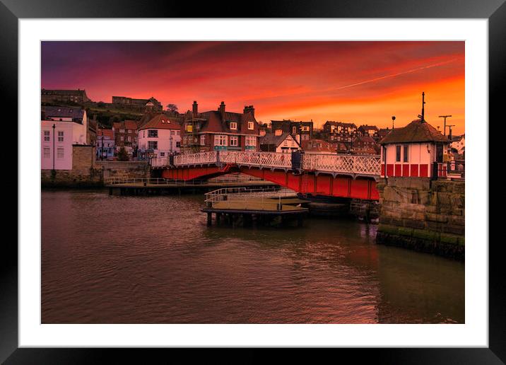 The Historic Swing Bridge of Whitby Framed Mounted Print by Tim Hill