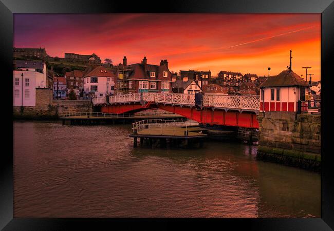 The Historic Swing Bridge of Whitby Framed Print by Tim Hill
