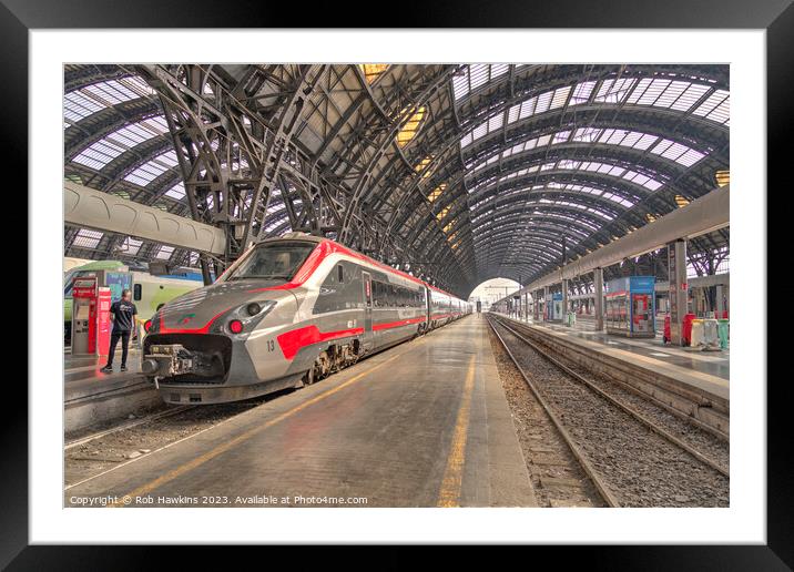 Milano Centrale Vitesse Framed Mounted Print by Rob Hawkins