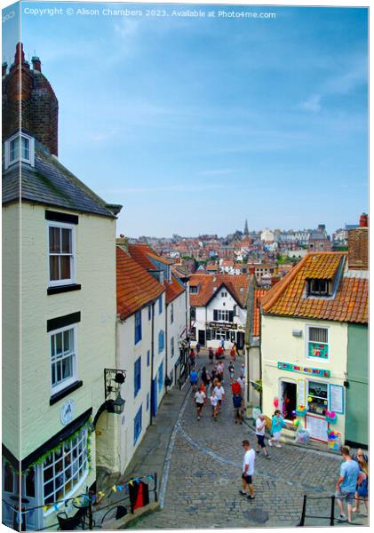 Whitby Canvas Print by Alison Chambers