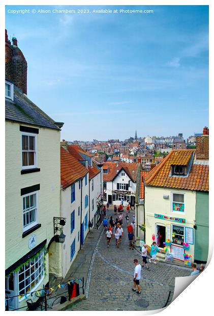 Whitby Print by Alison Chambers