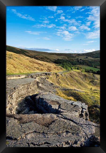 The Ruins of Mam Tor Road Framed Print by Tim Hill