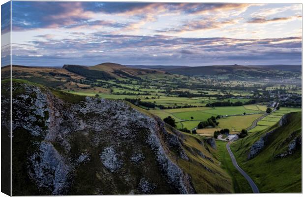 The Great Ridge from Winnats Pass Canvas Print by Tim Hill