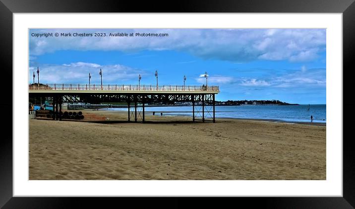 Iconic Colwyn Bay Pier rises again Framed Mounted Print by Mark Chesters