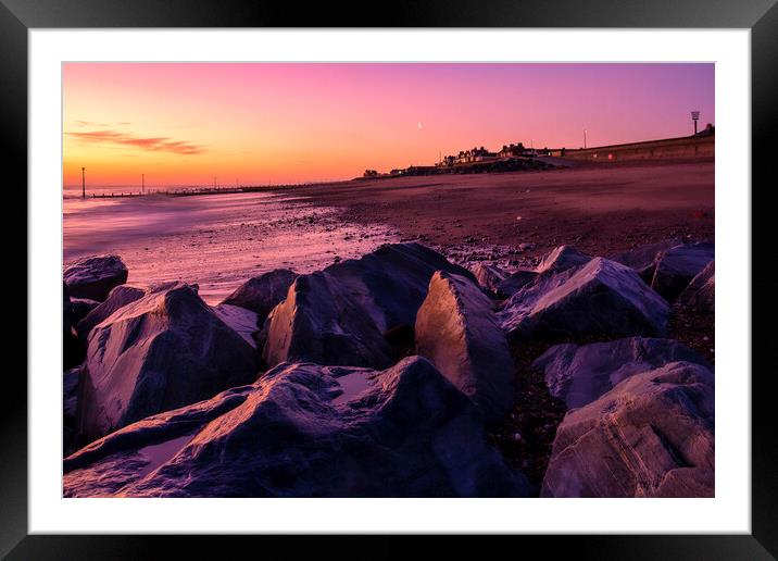Serenity at Withernsea Beach Framed Mounted Print by Tim Hill