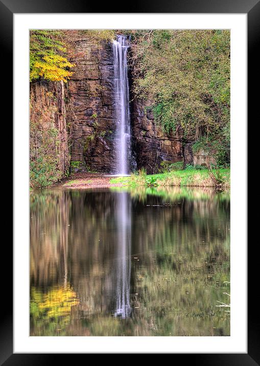 Parc Cwm Darran Waterfall Framed Mounted Print by Steve Purnell