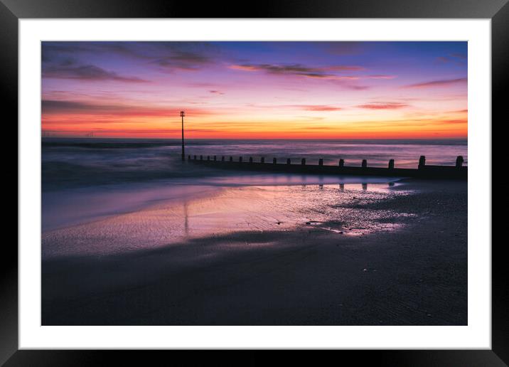 The Mesmerising Beauty of Withernsea Sunrise Framed Mounted Print by Tim Hill