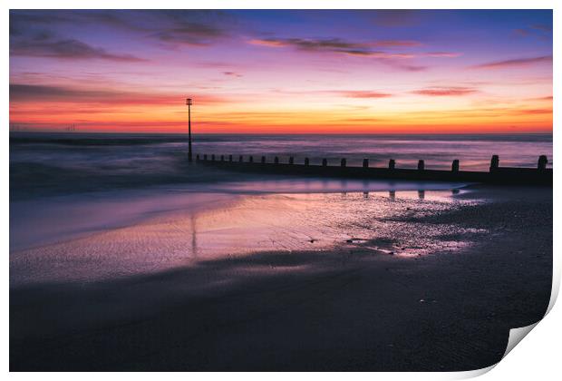 The Mesmerising Beauty of Withernsea Sunrise Print by Tim Hill