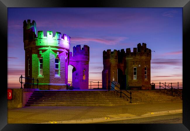 Magnificent Pier Towers at Withernsea Framed Print by Tim Hill