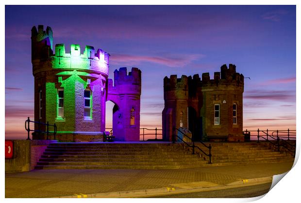 Magnificent Pier Towers at Withernsea Print by Tim Hill