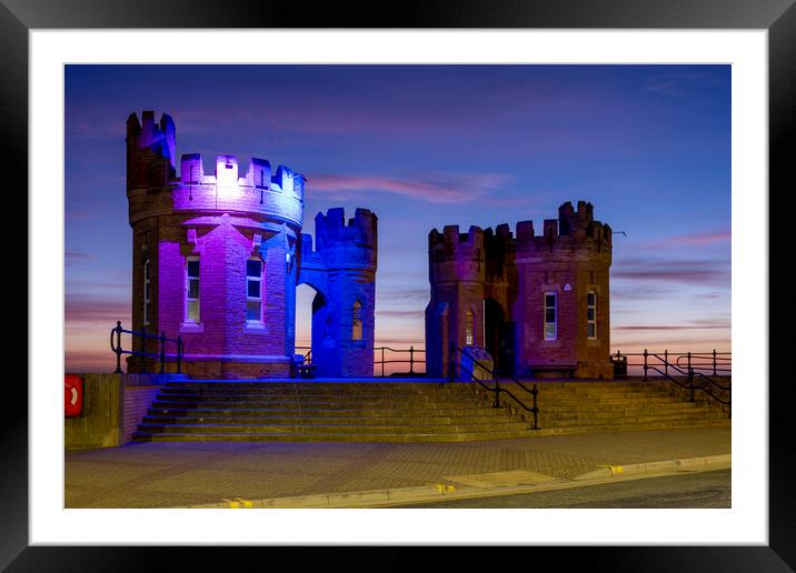 Pier Towers Withernsea Framed Mounted Print by Tim Hill