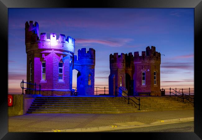 Pier Towers Withernsea Framed Print by Tim Hill