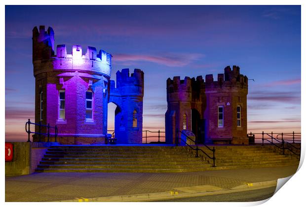 Pier Towers Withernsea Print by Tim Hill