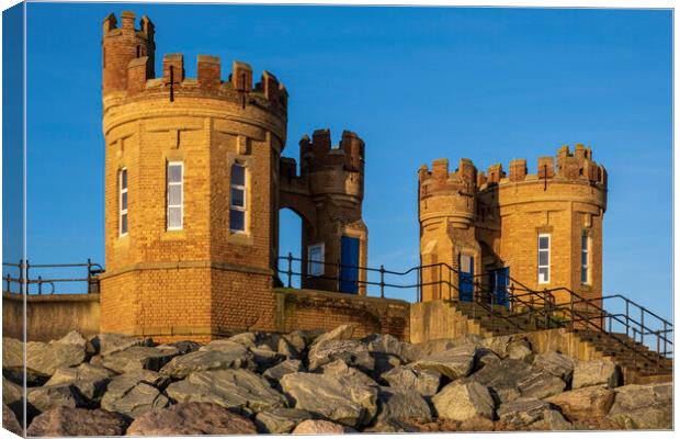 The Sandcastle or Pier Towers at Withernsea Canvas Print by Tim Hill