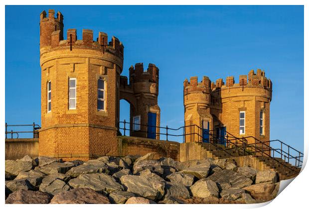 The Sandcastle or Pier Towers at Withernsea Print by Tim Hill
