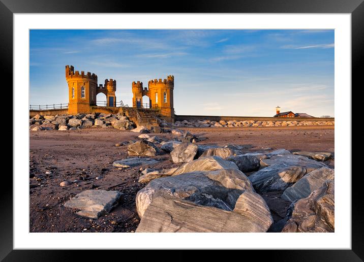 Pier Towers or The Sandcastle at Withernsea Framed Mounted Print by Tim Hill