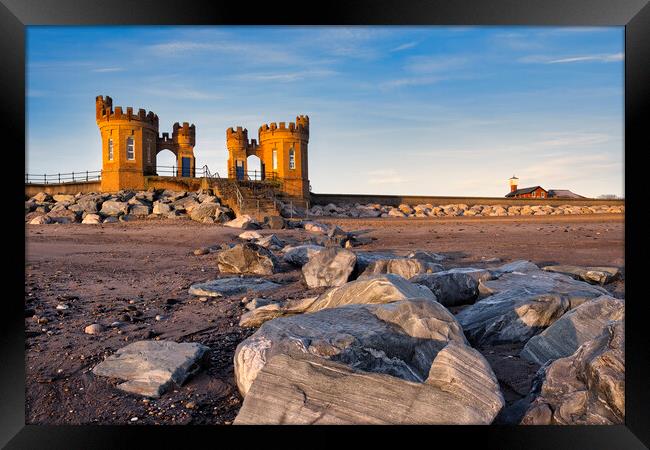 Pier Towers or The Sandcastle at Withernsea Framed Print by Tim Hill