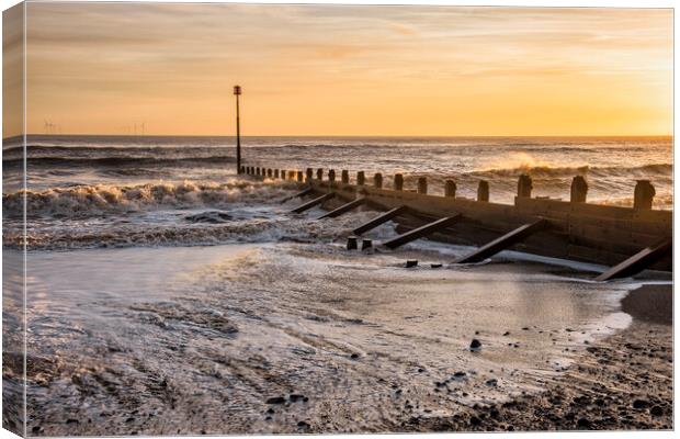 Withernsea Seascape, East Yorkshire Coast Canvas Print by Tim Hill
