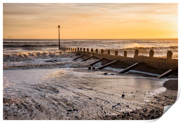 Withernsea Seascape, East Yorkshire Coast Print by Tim Hill