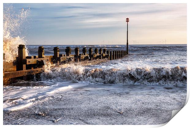 Breaking Wave, Withernsea, Yorkshire Print by Tim Hill