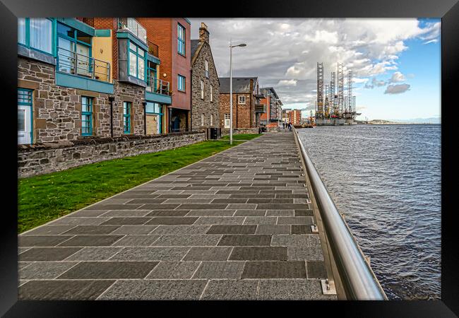 Riverside Walk Dundee Framed Print by Valerie Paterson