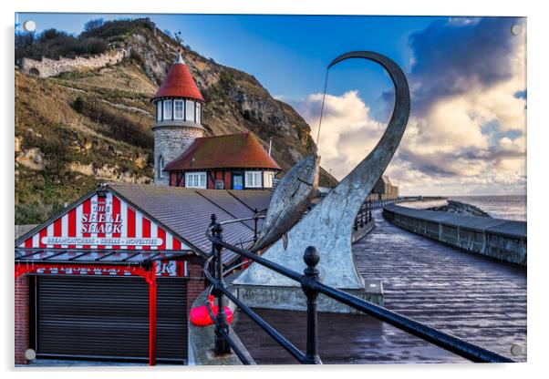 Tunny fish Sculpture Scarborough Acrylic by Tim Hill