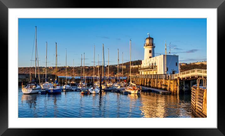 Scarborough Lighthouse Yorkshire Framed Mounted Print by Tim Hill
