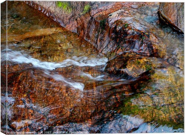 WET ROCKS.. WILD HIGHLANDS / 5 SISTERS -kintail-sc Canvas Print by dale rys (LP)