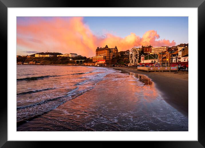 Captivating Sunrise over Scarborough Bay Framed Mounted Print by Tim Hill