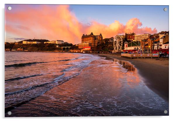 Captivating Sunrise over Scarborough Bay Acrylic by Tim Hill