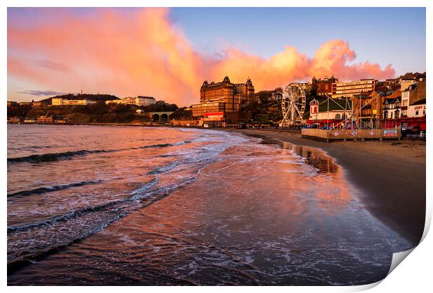 Captivating Sunrise over Scarborough Bay Print by Tim Hill