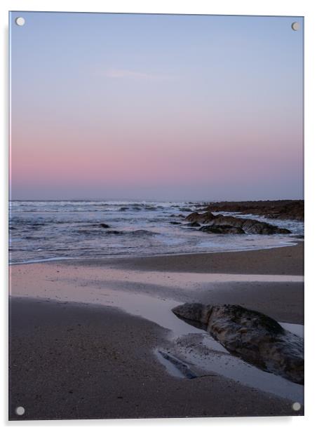 Croyde Bay sunrise Acrylic by Tony Twyman