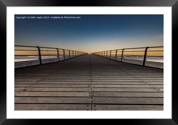 Victorian Charm on Saltburn Pier Framed Mounted Print by keith sayer