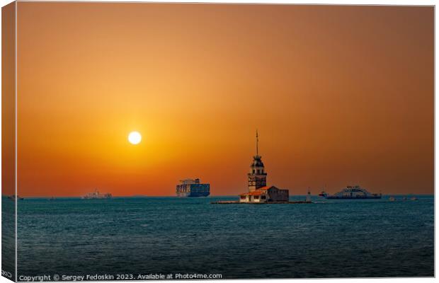 Maiden's Tower (Kiz Kulesi).  Canvas Print by Sergey Fedoskin