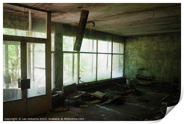 Welcome to Hospital Number 126, Pripyat (Chernobyl Exclusion Zone, Ukraine) Print by Lee Osborne