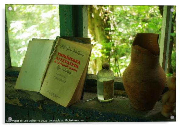 Ukrainian Literature (Chernobyl Exclusion Zone) Acrylic by Lee Osborne