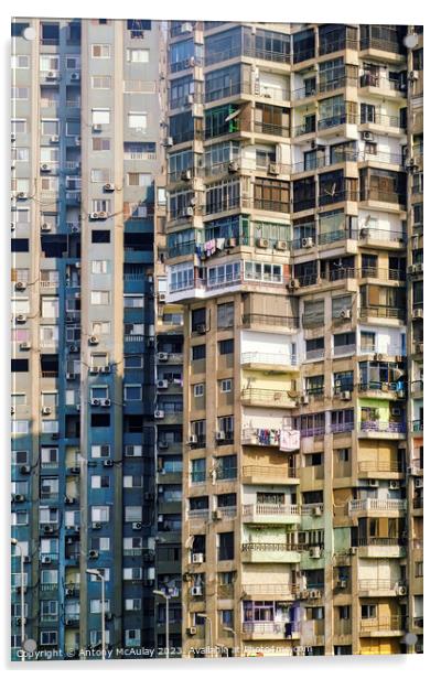 Cairo City Tower Blocks Acrylic by Antony McAulay