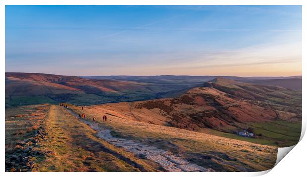 Mam Tor and the great ridge - Peak District Print by Andrew Scott
