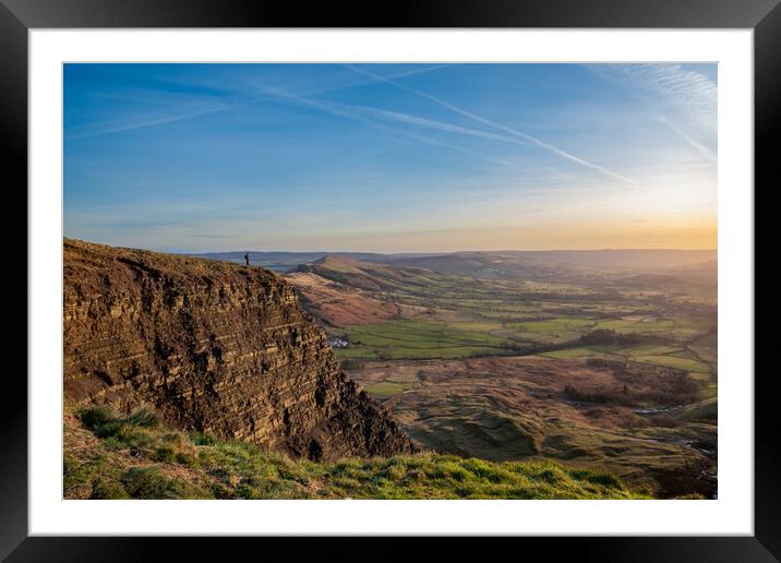 Mam Tor views Framed Mounted Print by Andrew Scott