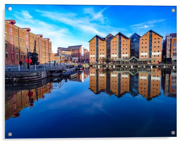 Gloucester Docks  Acrylic by Jane Metters