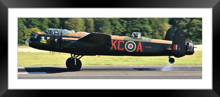 Avro Lancaster PA474 landing Framed Mounted Print by Allan Durward Photography