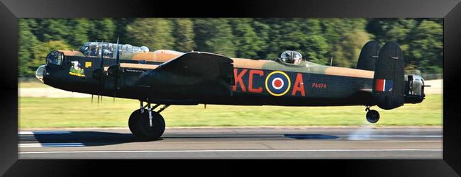Avro Lancaster PA474 landing Framed Print by Allan Durward Photography