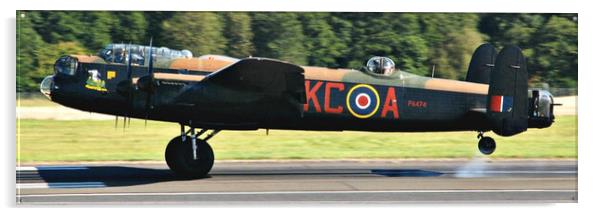 Avro Lancaster PA474 landing Acrylic by Allan Durward Photography