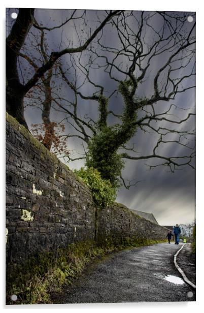 Dark Lane Warley Town Acrylic by Glen Allen